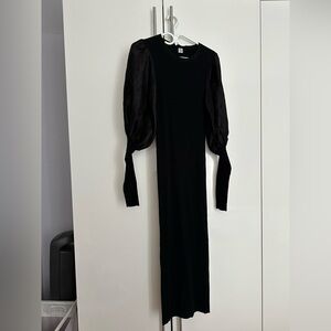 Toteme Black Long Sleeve Dress